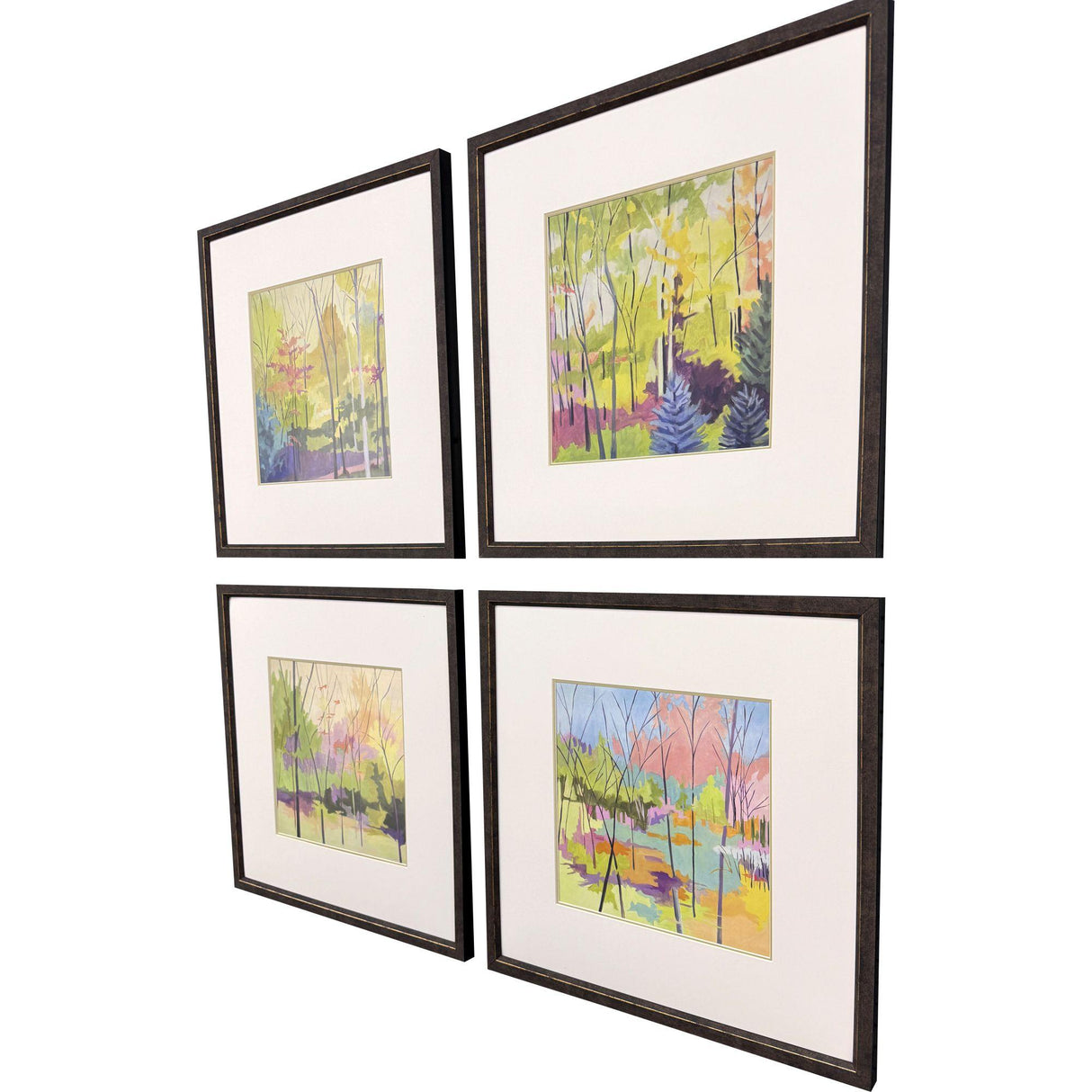 Paragon Bright Scapes S/4 Green 21 X 21 X 1 Wall Art