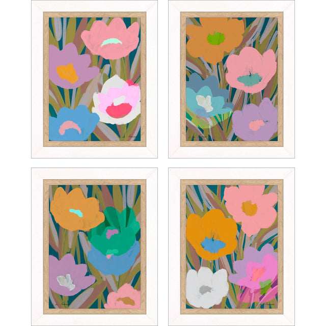 Paragon Bold Botanicals S/4 Multi 20 X 16 X 2 Wall Art