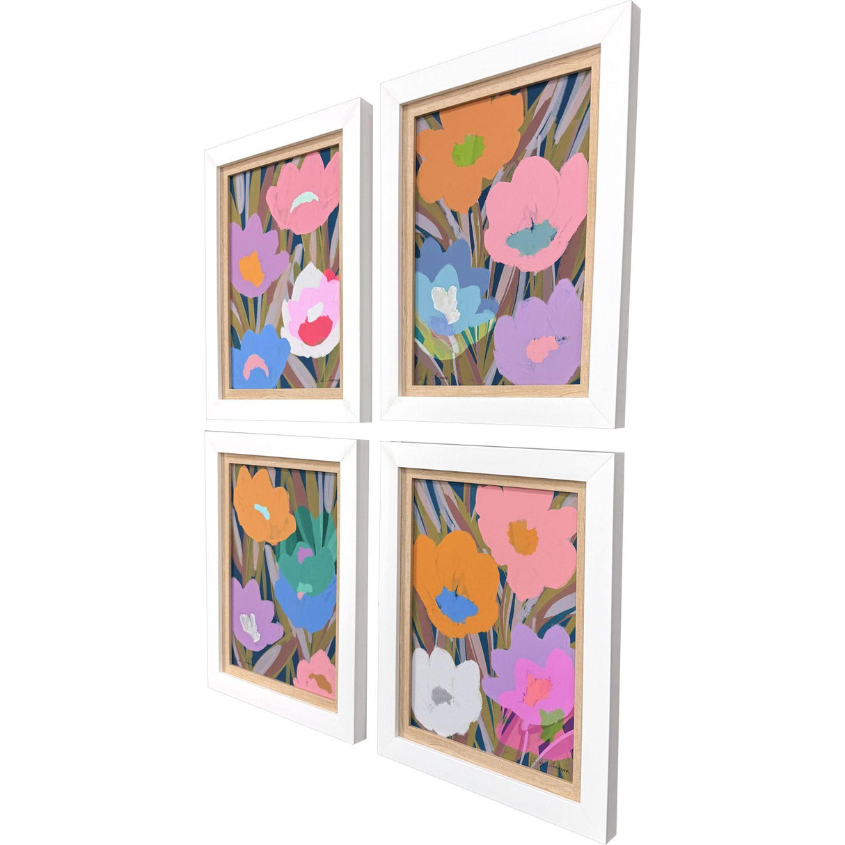 Paragon Bold Botanicals S/4 Multi 20 X 16 X 2 Wall Art