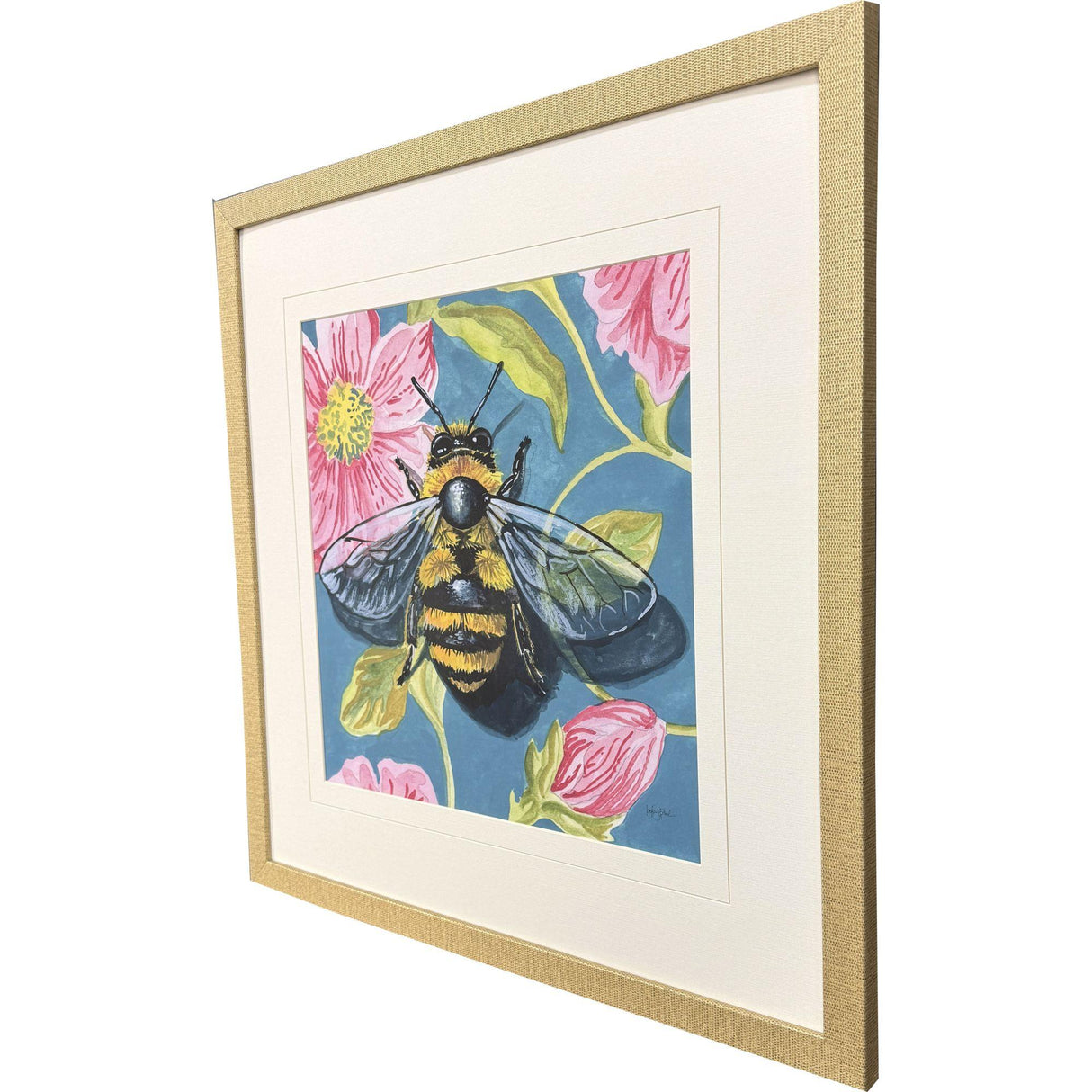 Paragon Bee on Wall Pink 28 X 28 X 1 Wall Art