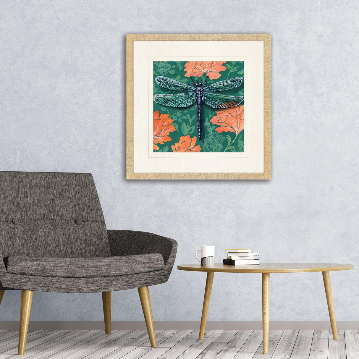 Paragon Dragonfly on Wall Green 28 X 28 X 1 Wall Art