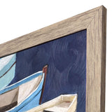 Paragon Serene Rowboats Blue 30 X 30 X 2 Wall Art