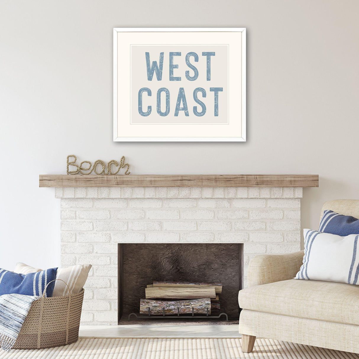 Paragon West Coast Blue 23 X 27 X 2 Wall Art