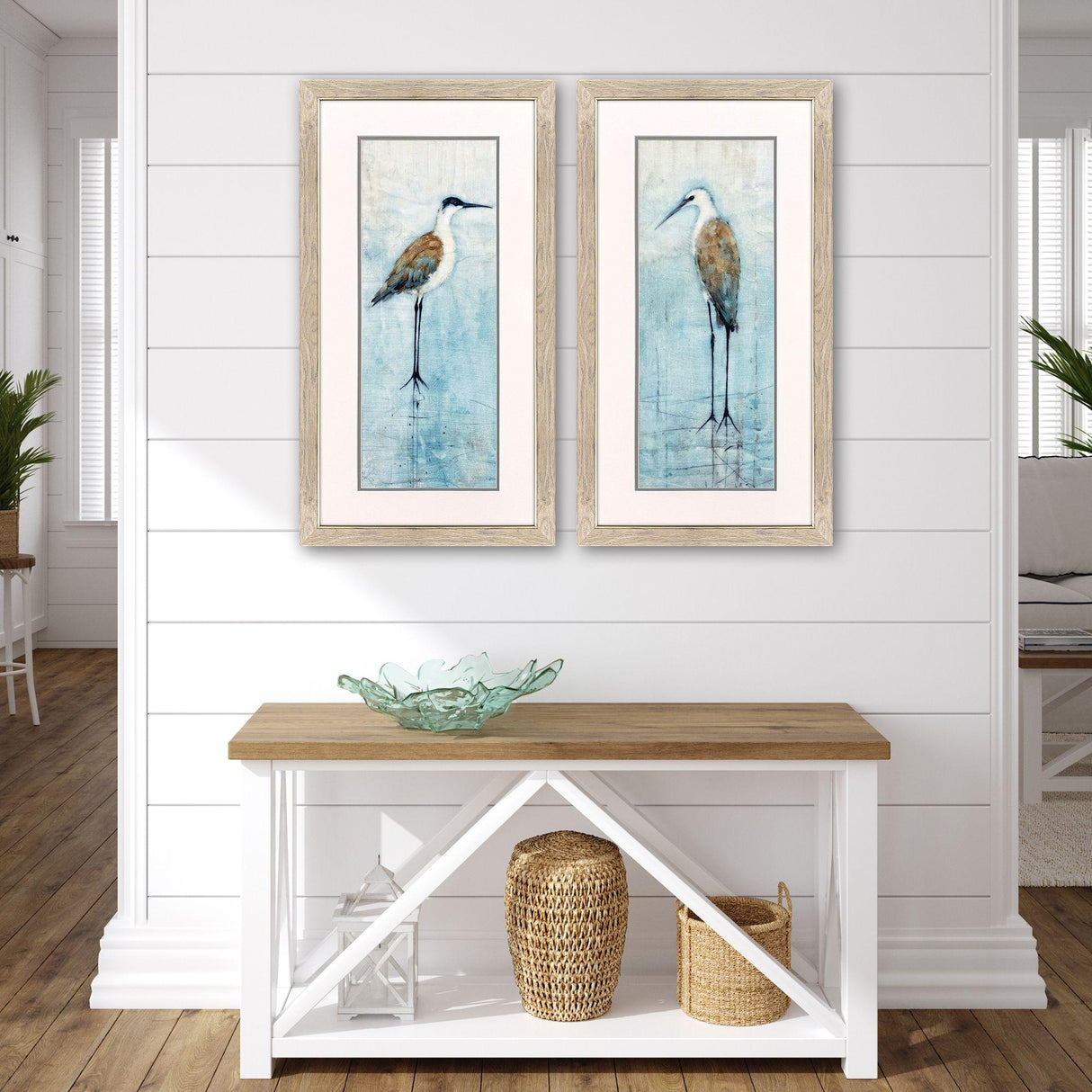 Paragon Seabirds Panel S/2 Blue 35 X 19 X 1 Wall Art