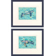 Paragon Coastal Sea Turtle S/2 Blue 22 X 26 X 1 Wall Art