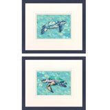 Paragon Coastal Sea Turtle S/2 Blue 22 X 26 X 1 Wall Art