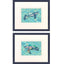 Paragon Coastal Sea Turtle S/2 Blue 22 X 26 X 1 Wall Art