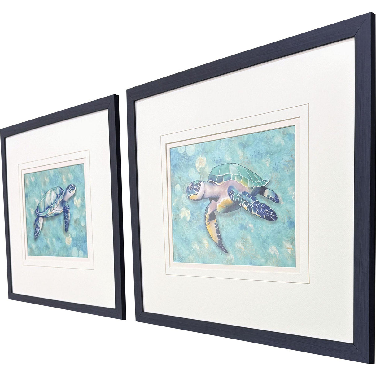 Paragon Coastal Sea Turtle S/2 Blue 22 X 26 X 1 Wall Art
