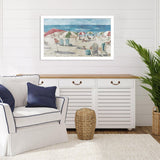 Paragon Colorful Umbrella Beach Blue 22 X 36 X 2 Wall Art