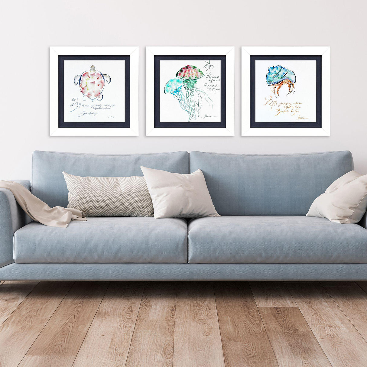 Paragon Sealife S/3 Blue 17 X 17 X 2 Wall Art