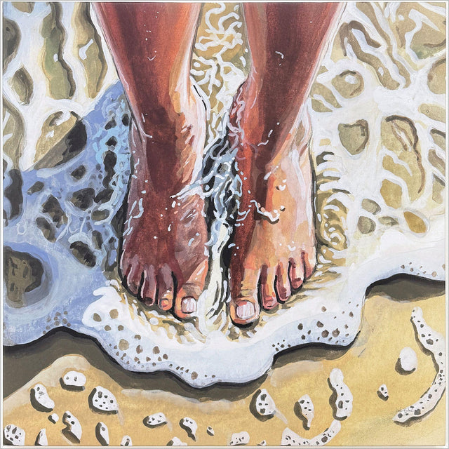 Paragon Standing in the Waves Brown 29 X 29 X 3 Wall Art