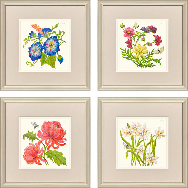 Paragon Fleur Melange III S/4 Green 18 X 18 X 1 Wall Art