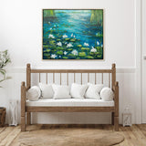 Paragon Lily Dance Blue 30 X 36 X 2 Wall Art