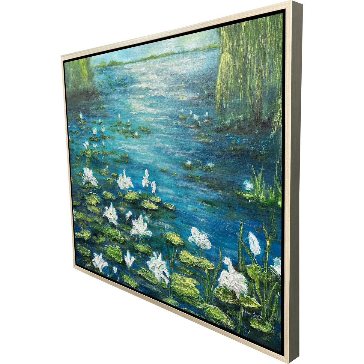 Paragon Lily Dance Blue 30 X 36 X 2 Wall Art