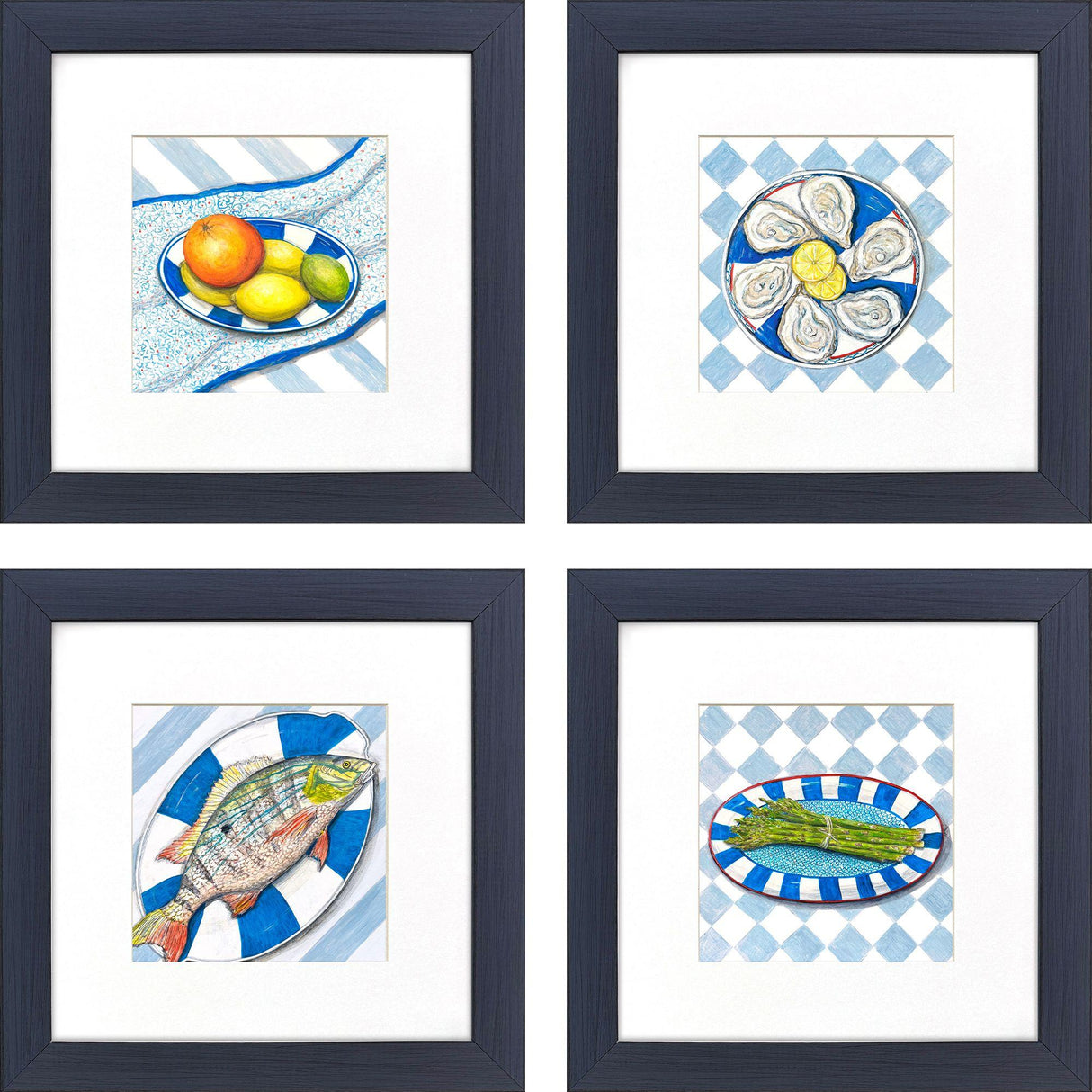 Paragon Italia S/4 Blue 12 X 12 X 1 Wall Art