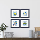 Paragon Italia S/4 Blue 12 X 12 X 1 Wall Art