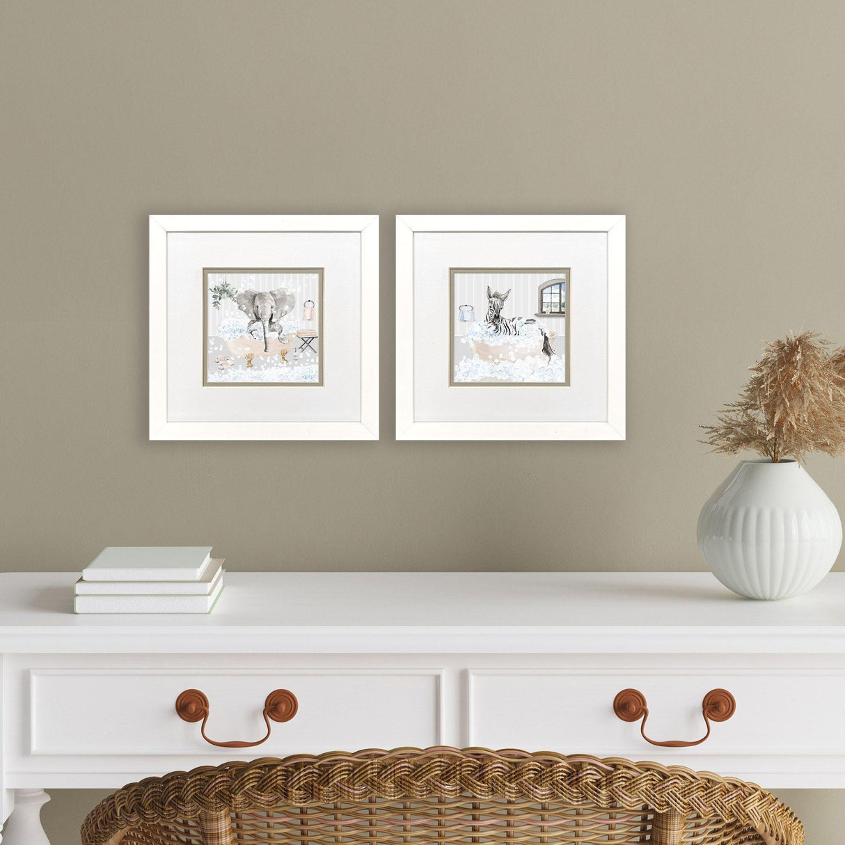 Paragon Splish Splash S/2 Gray 11 X 11 X 2 Wall Art