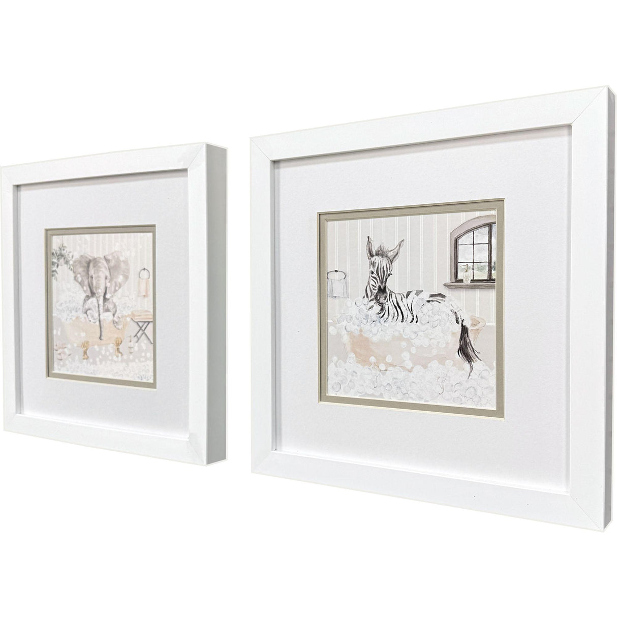 Paragon Splish Splash S/2 Gray 11 X 11 X 2 Wall Art