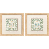 Paragon Ornate Butterfly I S/2 Green 12 X 12 X 1 Wall Art