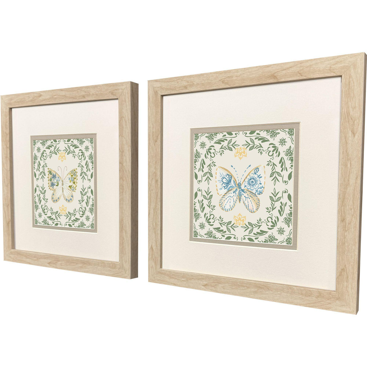 Paragon Ornate Butterfly I S/2 Green 12 X 12 X 1 Wall Art