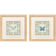 Paragon Ornate Butterfly II S/2 Green 12 X 12 X 1 Wall Art