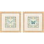 Paragon Ornate Butterfly II S/2 Green 12 X 12 X 1 Wall Art