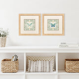Paragon Ornate Butterfly II S/2 Green 12 X 12 X 1 Wall Art