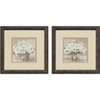 Paragon Tender Blooms S/2 Beige 11 X 11 X 1 Wall Art