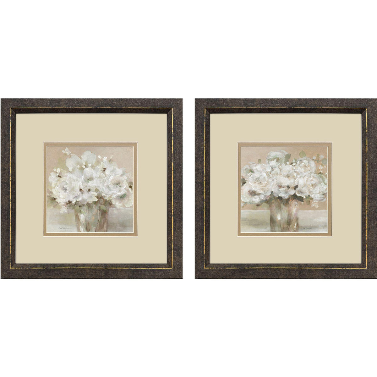 Paragon Tender Blooms S/2 Beige 11 X 11 X 1 Wall Art