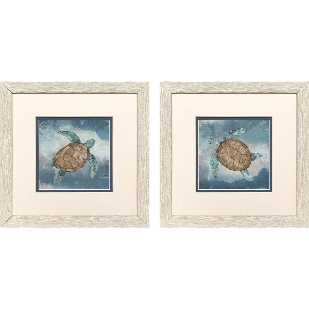 Paragon Traveling Turtle S/2 Blue 11 X 11 X 1 Wall Art
