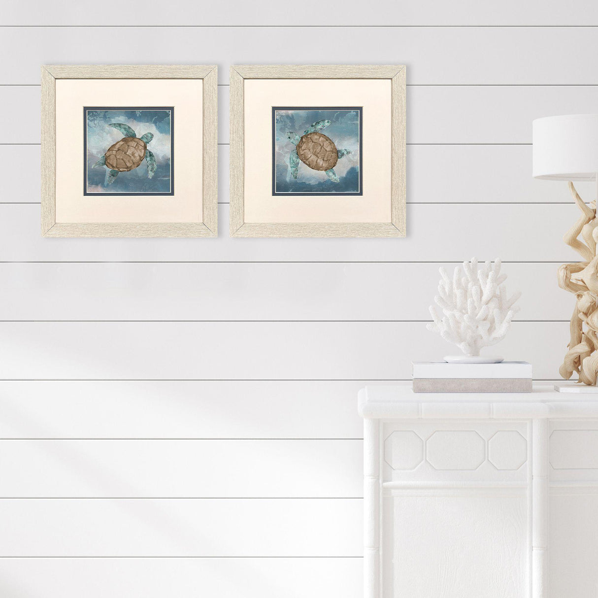 Paragon Traveling Turtle S/2 Blue 11 X 11 X 1 Wall Art