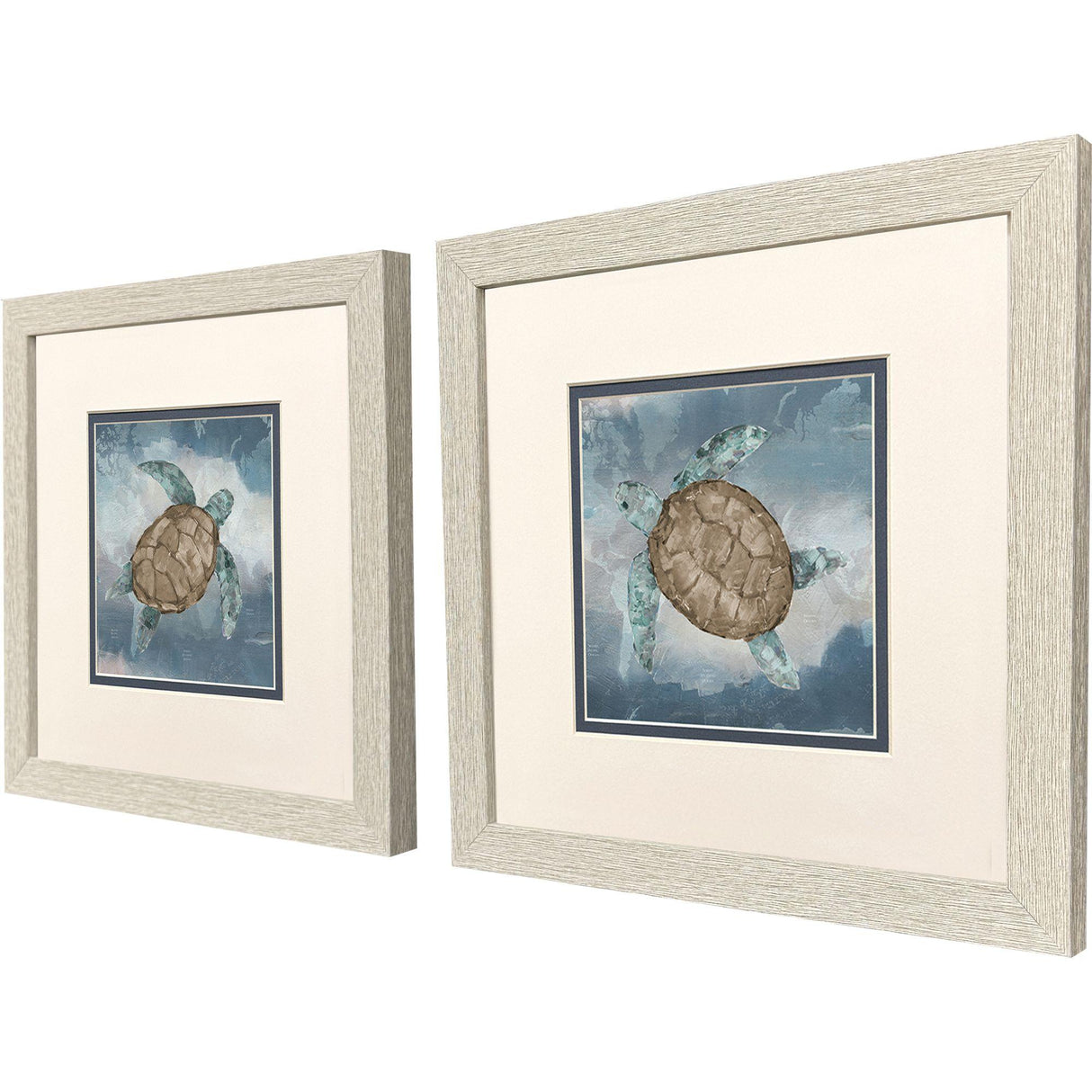 Paragon Traveling Turtle S/2 Blue 11 X 11 X 1 Wall Art