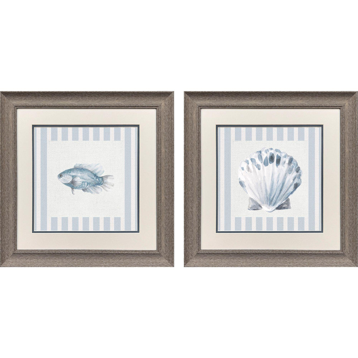 Paragon Ocean Finds I S/2 Blue 19 X 19 X 1 Wall Art