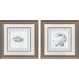 Paragon Ocean Finds I S/2 Blue 19 X 19 X 1 Wall Art