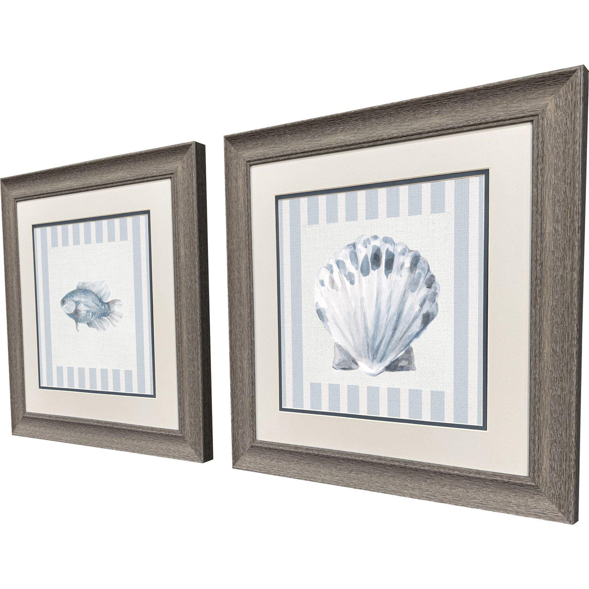 Paragon Ocean Finds I S/2 Blue 19 X 19 X 1 Wall Art