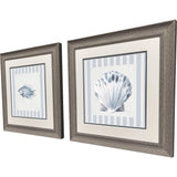 Paragon Ocean Finds I S/2 Blue 19 X 19 X 1 Wall Art
