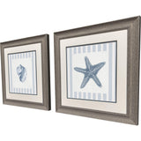 Paragon Ocean Finds II S/2 Blue 19 X 19 X 1 Wall Art