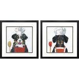 Paragon Chef Pups S/2 Red 17 X 17 X 2 Wall Art