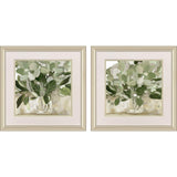 Paragon Green Blossom in Vase S/2 Green 18 X 18 X 1 Wall Art