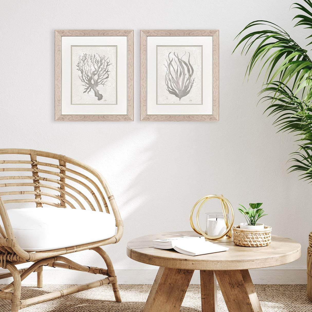 Paragon Neutral Seagrass S/2 Gray 22 X 19 X 1 Wall Art