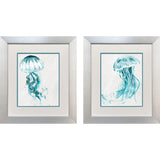 Paragon Jellys S/2 Turquoise 23 X 20 X 1 Wall Art
