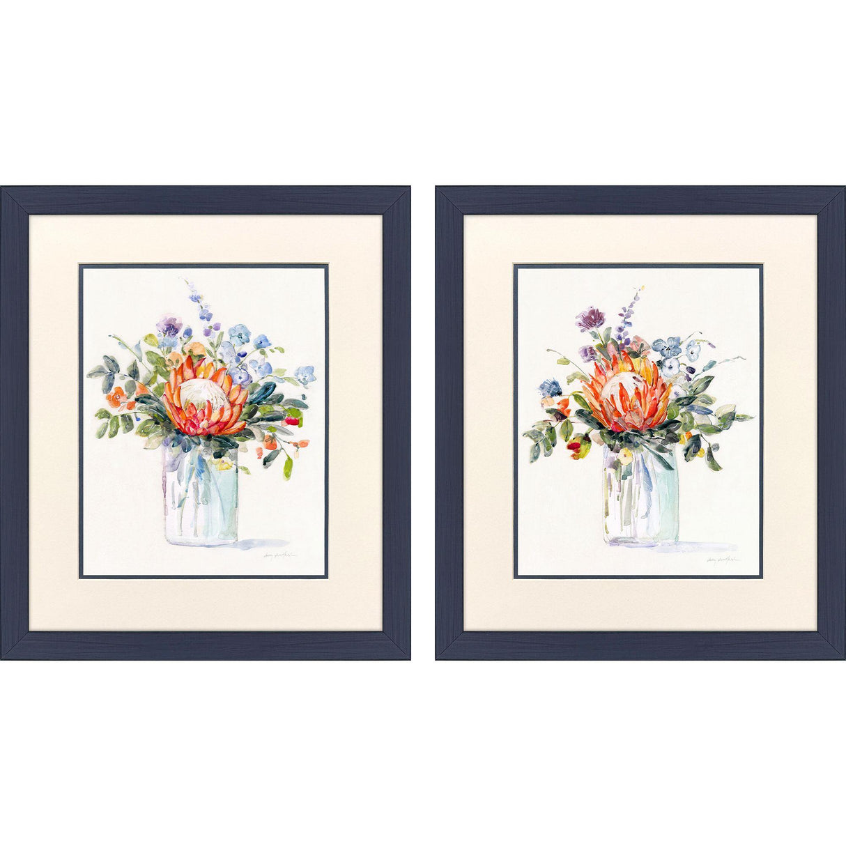 Paragon Pretty Protea S/2 Red 21 X 18 X 1 Wall Art