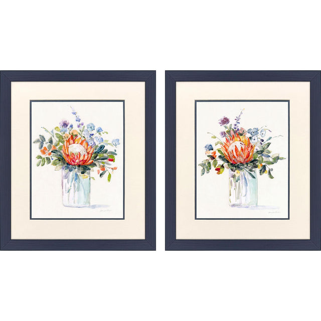 Paragon Pretty Protea S/2 Red 21 X 18 X 1 Wall Art