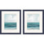 Paragon Teal Seas S/2 Blue 21 X 18 X 1 Wall Art