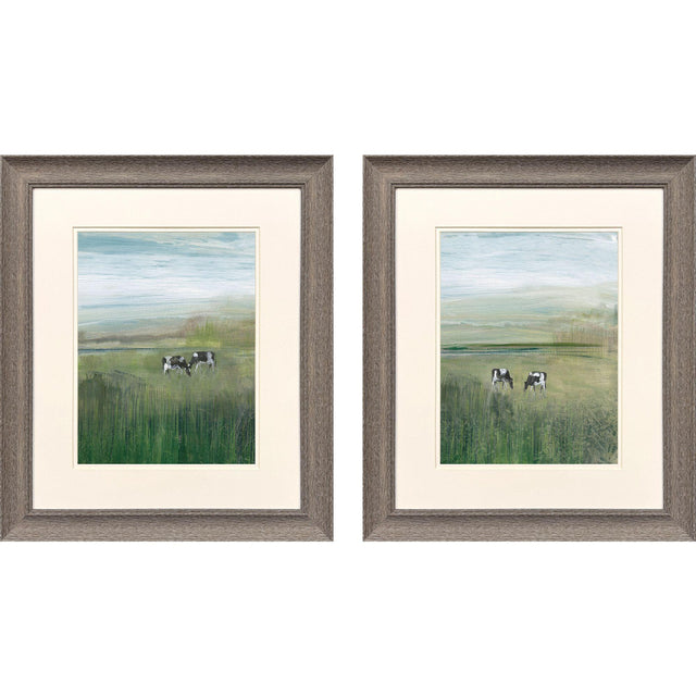 Paragon Out to Pasture S/2 Green 22 X 19 X 1 Wall Art