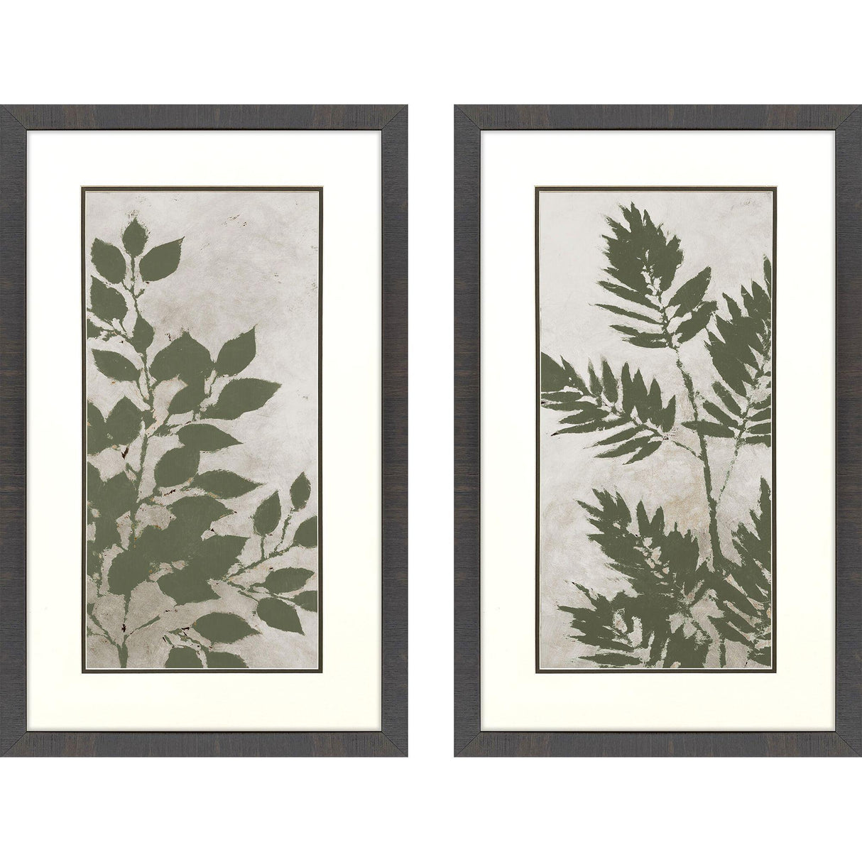 Paragon Green Leaves S/2 Green 32 X 20 X 2 Wall Art
