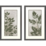 Paragon Green Leaves S/2 Green 32 X 20 X 2 Wall Art