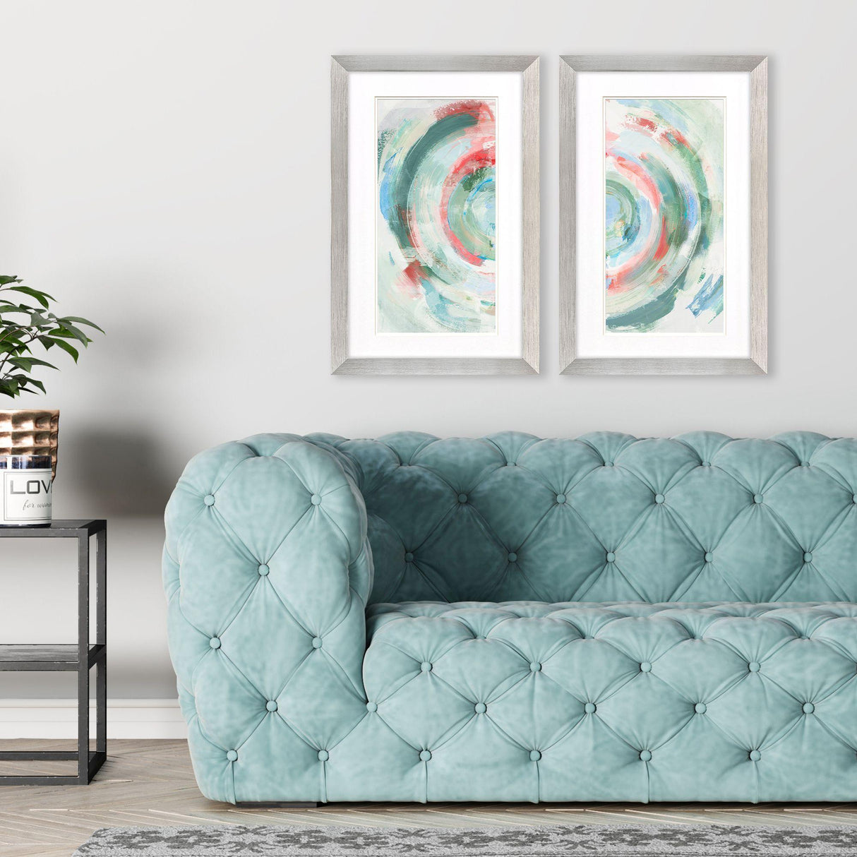 Paragon Pink Halo S/2 Pink 32 X 20 X 2 Wall Art