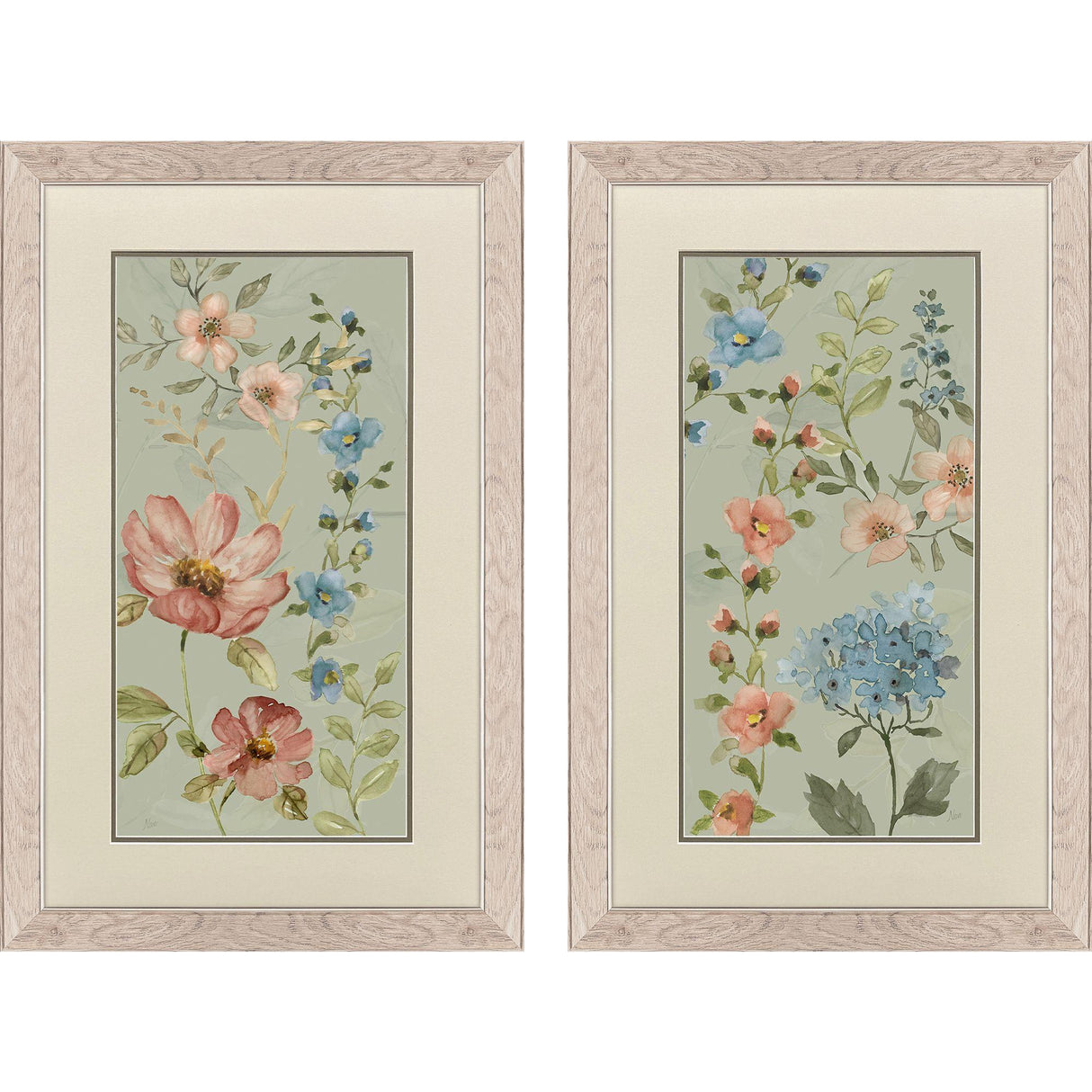 Paragon Serenity Blooms S/2 Green 33 X 21 X 1 Wall Art