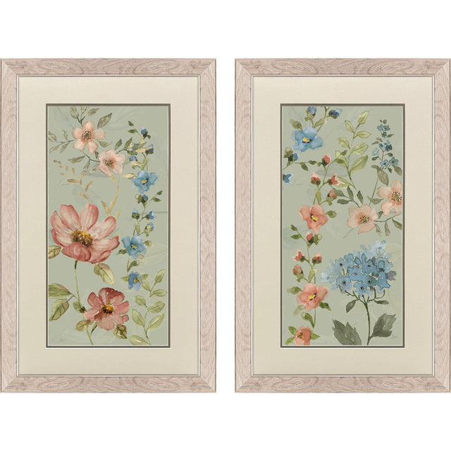 Paragon Serenity Blooms S/2 Green 33 X 21 X 1 Wall Art
